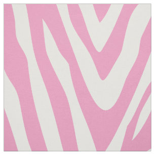 Rosa Zebra Print Groß Stoff