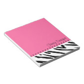 Rosa Zebra Print Notizblock (angewinkelt)