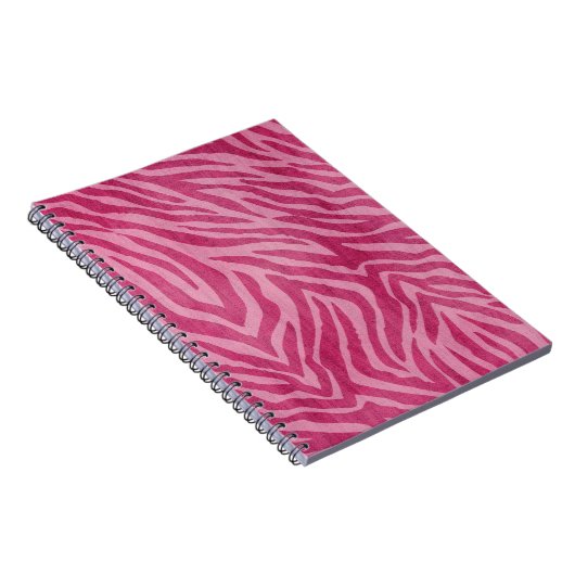 Rosa Zebra Print Notizblock (Rechte Seite)