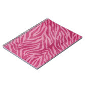 Rosa Zebra Print Notizblock (Linke Seite)