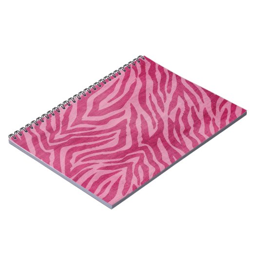 Rosa Zebra Print Notizblock (Linke Seite)
