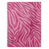 Rosa Zebra Print Notizblock (Vorderseite)