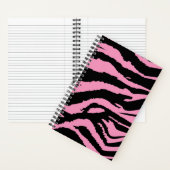 Rosa Zebra Print Spiral Notizblock (Innen)