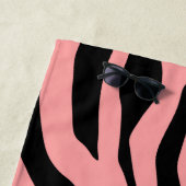 Rosa Zebra Print Strandtuch (Beispiel)