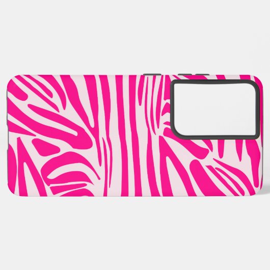 Rosa Zebra Samsung Galaxy Hülle (Rückseite (Horizontal))