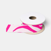Rosa Zebra Satinband (Spule)