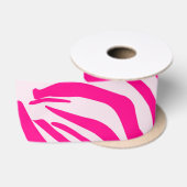 Rosa Zebra Satinband (Spule)