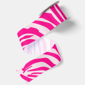Rosa Zebra Satinband (Rückseite)