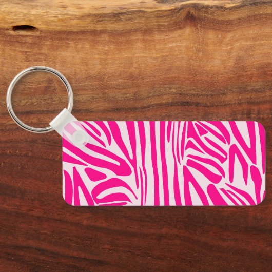 Rosa Zebra Schlüsselanhänger (Rückseite)