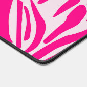 Rosa Zebra Schreibtischunterlage (Ecke)