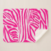 Rosa Zebra Sherpadecke (Vorderseite (Horizontal))