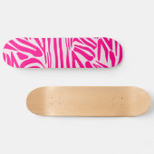 Rosa Zebra Skateboard (Horizontal)