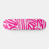Rosa Zebra Skateboard (Horizontal)