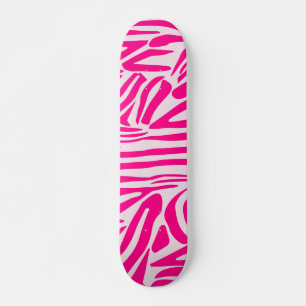 Rosa Zebra Skateboard