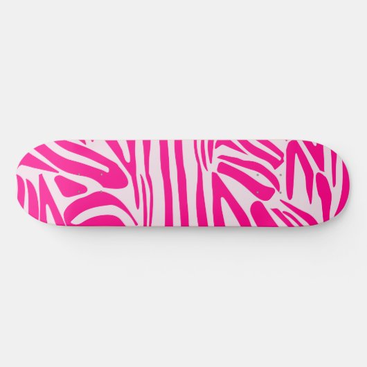 Rosa Zebra Skateboard (Horizontal)
