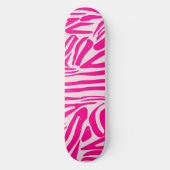 Rosa Zebra Skateboard (Vorderseite)