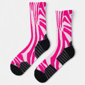 Rosa Zebra Socken (Links)