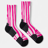 Rosa Zebra Socken (Rechts)