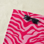 Rosa Zebra Strandtuch (Beispiel)