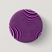 Rosa Zebra Streifen Button (Vorderseite)