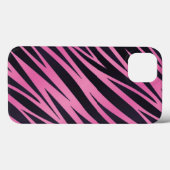 Rosa Zebra Streifen Hintergrund Case-Mate iPhone Hülle (Rückseite (Horizontal))