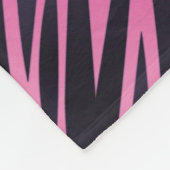 Rosa Zebra-Streifen-Hintergrund Fleecedecke (Ecke)