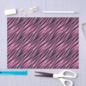 Rosa Zebra-Streifen-Hintergrund Seidenpapier (Handwerk)