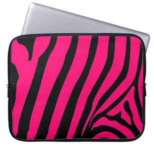 Rosa Zebra Streifen Laptop-Sieb Laptopschutzhülle