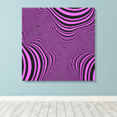 Rosa Zebra Streifen Leinwanddruck (Insitu (Holzboden))