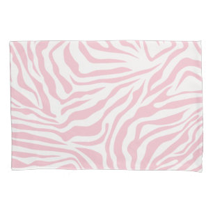 Rosa Zebra Streifen Wild Animal Print Zebra Muster Kissenbezug