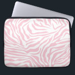 Rosa Zebra Streifen Wild Animal Print Zebra Muster Laptopschutzhülle<br><div class="desc">Zebra Print - Baby rosa und weiß Muster - Wildtierdruck.</div>