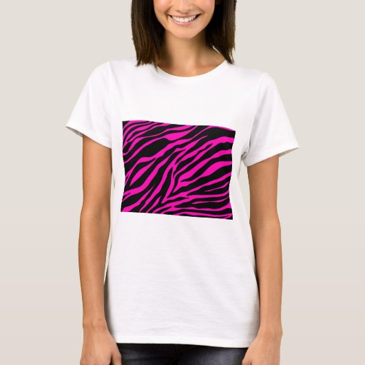 Rosa Zebra T-Shirt (Vorderseite)