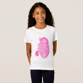Rosa Zebra T-Shirt (Vorne ganz)