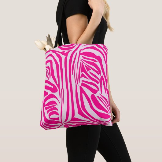 Rosa Zebra Tasche (Von Nahem)