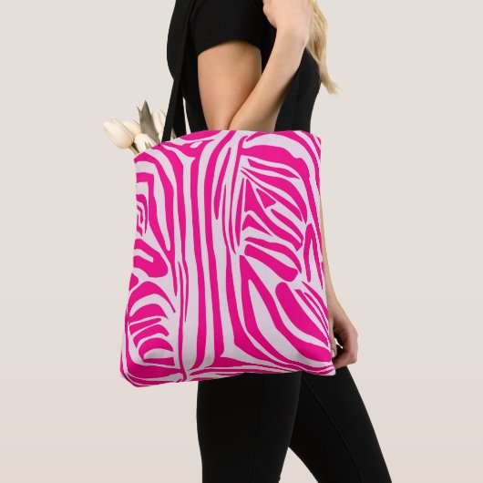 Rosa Zebra Tasche (Von Nahem)