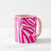 Rosa Zebra Tasse (VorderseiteRechts)