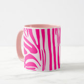 Rosa Zebra Tasse (Vorderseite Links)