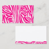 Rosa Zebra Terminkarte (Vorne/Hinten)