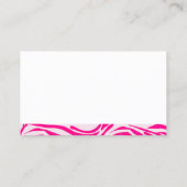 Rosa Zebra Terminkarte (Rückseite)