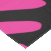 Rosa Zebra Tischdecke (Schrägansicht)