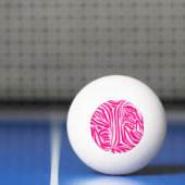 Rosa Zebra Tischtennisball (Netto)