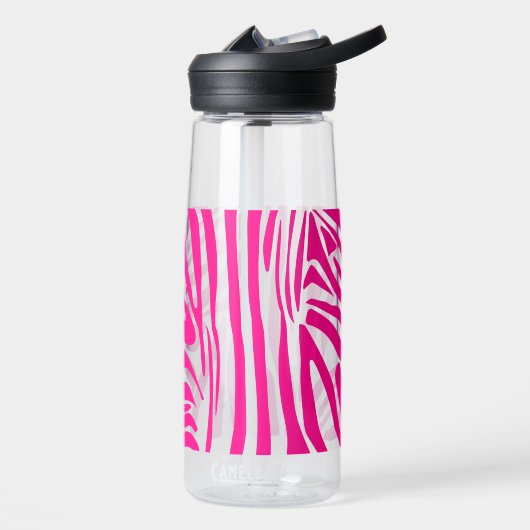 Rosa Zebra Trinkflasche (Links)