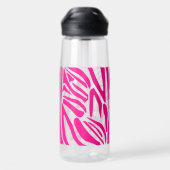 Rosa Zebra Trinkflasche (Rückseite)