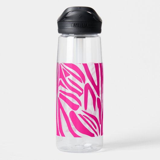 Rosa Zebra Trinkflasche (Rückseite)