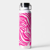 Rosa Zebra Trinkflasche (Rückseite)