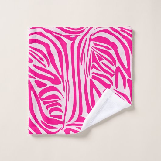 Rosa Zebra Waschlappen (Waschlappen)