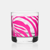 Rosa Zebra Whiskyglas (Rückseite)