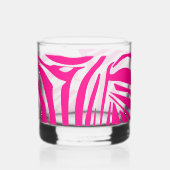 Rosa Zebra Whiskyglas (Links)