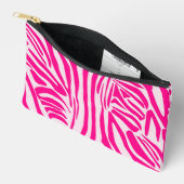 Rosa Zebra Zubehörtasche (Offen)