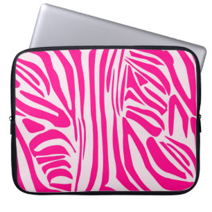 Rosa Zebradruck Laptopschutzhülle